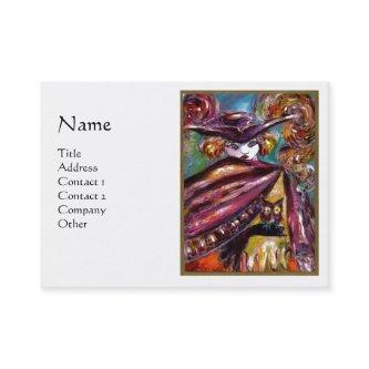 FAUST/ Mysterious Mask With Owl,Purple White