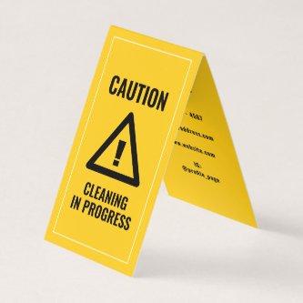 Faux cleaning safety sign