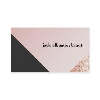 Faux Copper Sequin Black and Pink Diagonal Beauty