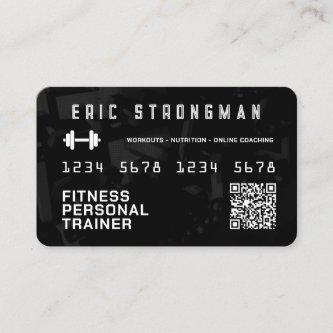Faux credit card looks fitness