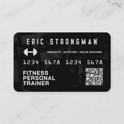 Faux credit card looks fitness