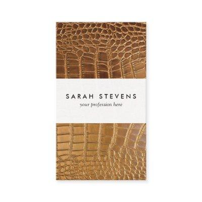 Faux Crocodile Leather Animal Skin Pattern