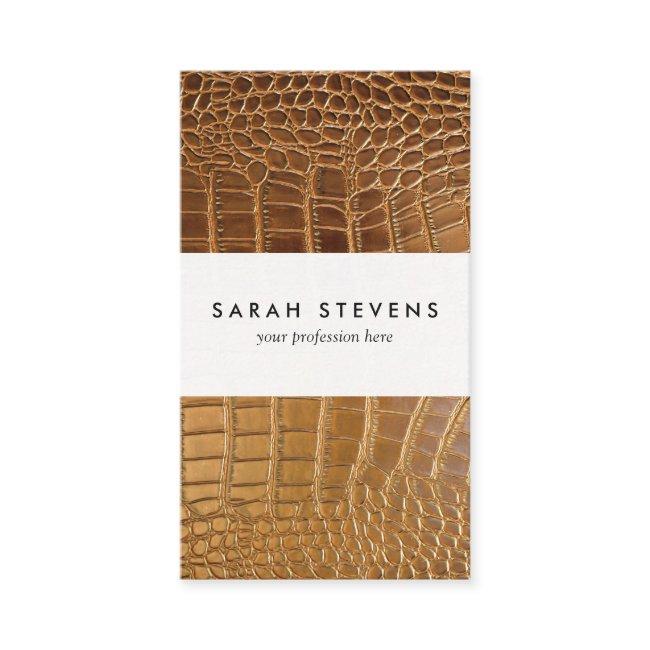 Faux Crocodile Leather Animal Skin Pattern