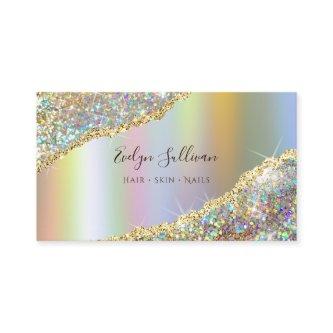 Faux Glitter and Holographic Foil