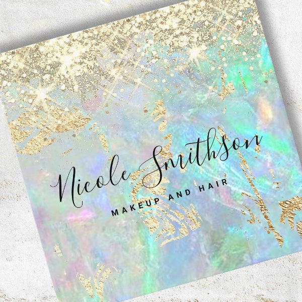 faux glitter opal background square