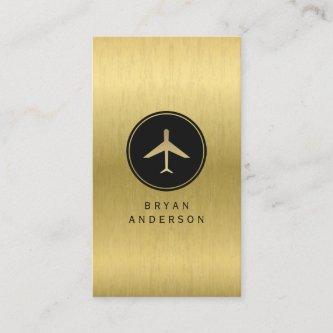 Faux Gold Airplane