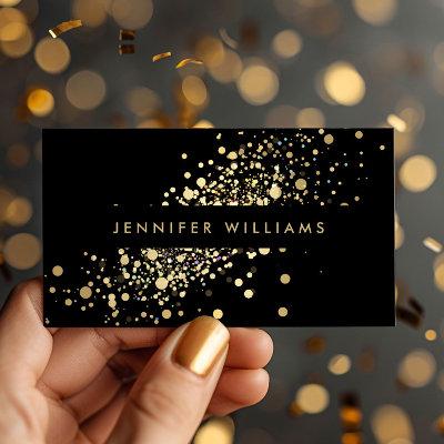 Faux Gold Confetti Dots Event Planner, Stylist