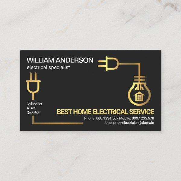 Faux Gold Electrical Circuit Wiring Electrician