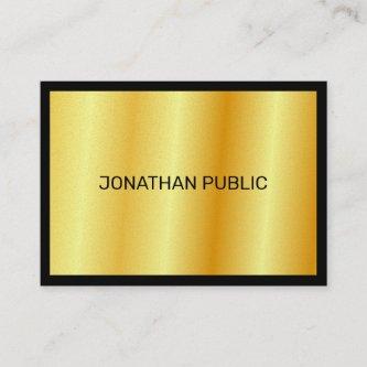 Faux Gold Elegant Luxurious Personalized Template