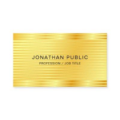 Faux Gold Elegant Simple Professional Template