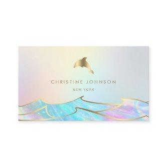 faux gold foil dolphin