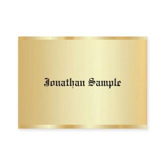 Faux Gold Glamour Template Old Text Personalized