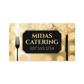 Faux gold glitter personal chef catering culinary