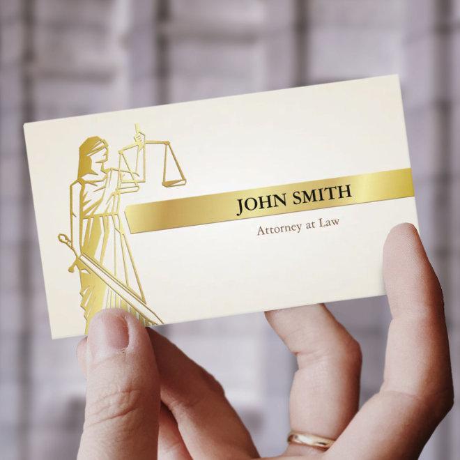 Faux Gold Lady Justice Professional Attorney