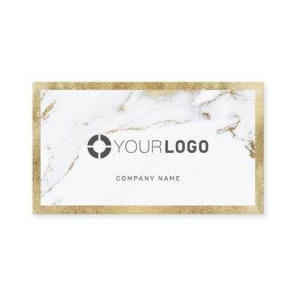 Faux gold marble custom company logo professional