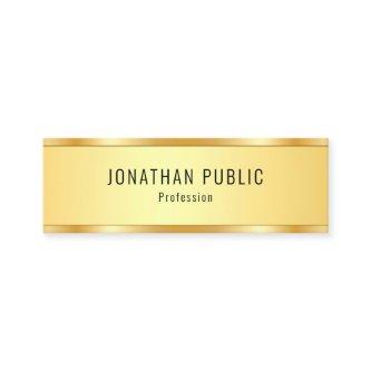 Faux Gold Metallic Look Template Elegant Modern Mini