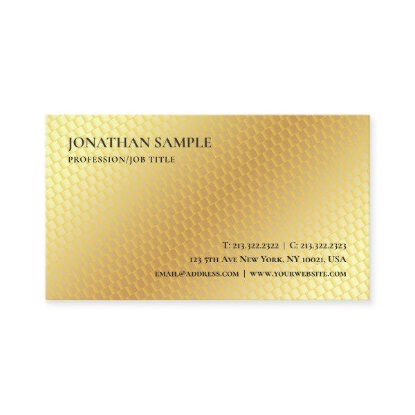 Faux Gold Modern Professional Simple Template