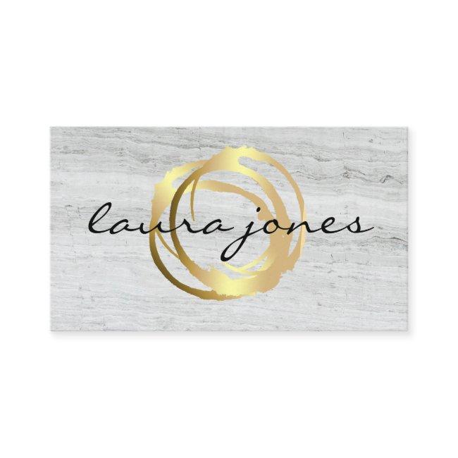 Faux Gold Painted Circle Designer