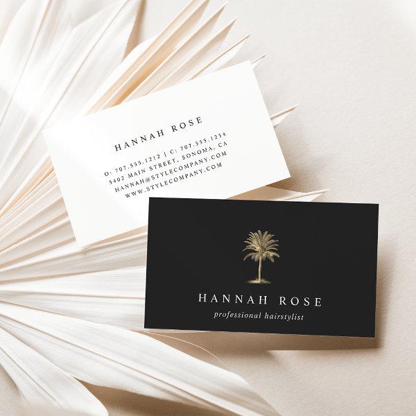 Faux Gold Palm Tree Logo