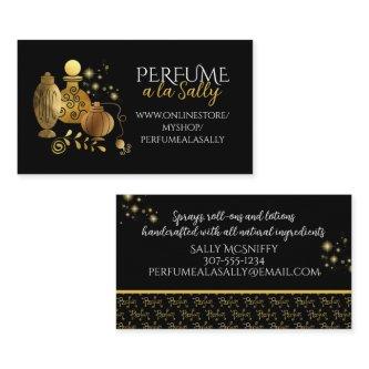 Faux gold perfume bottles handcrafted scent lotion