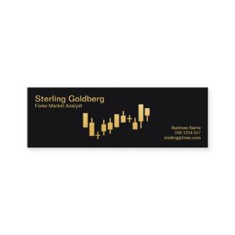 Faux Gold Stock Exchange Graph Forex Dealer Mini