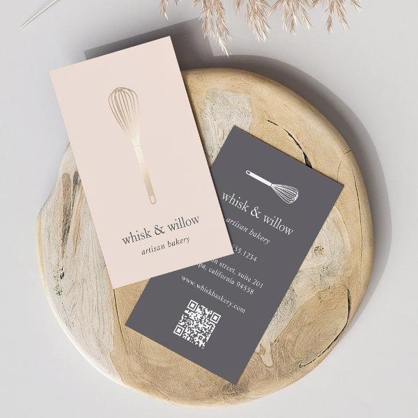 Faux Gold Whisk | Bakery | Chef | Caterer QR Code