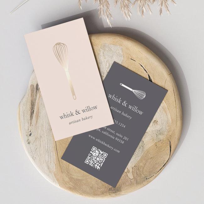 Faux Gold Whisk | Bakery | Chef | Caterer QR Code