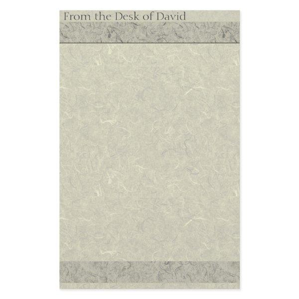 Faux Handmade Paper Old Fashioned Stationery