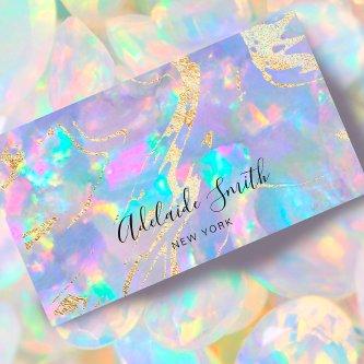 faux holographic opal stone