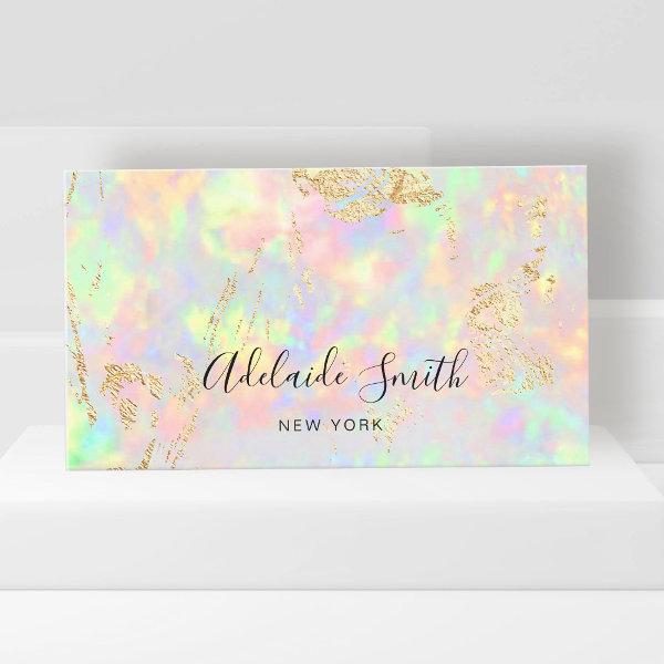 faux iridescent opal stone