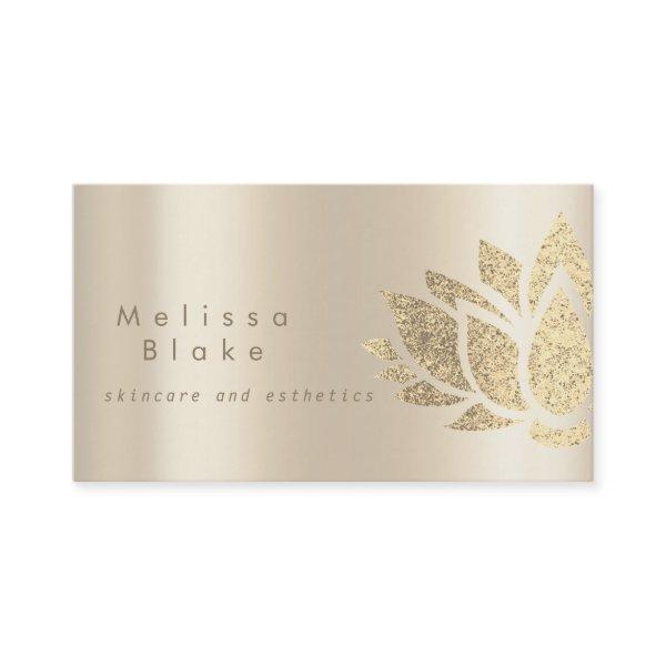 faux metallic effect skincare and esthetics