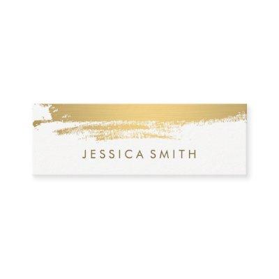 Faux Metallic Gold Brushed Mini