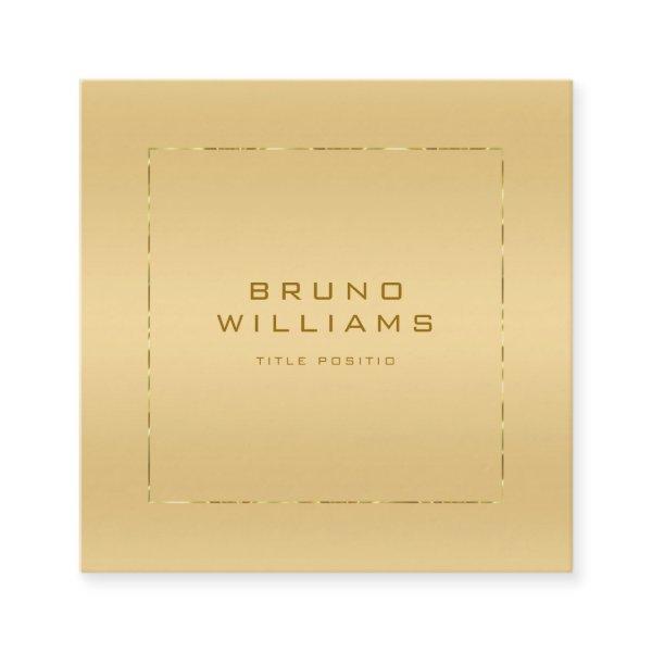 Faux métallifères gold background shiny gold frame square
