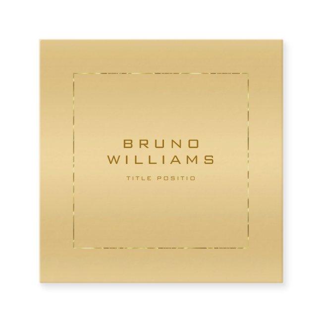 Faux métallifères gold background shiny gold frame square
