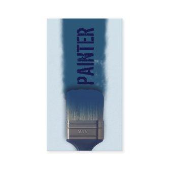 Faux paint brush trace cover blue monotone