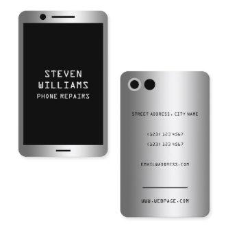 Faux phone looks metallic