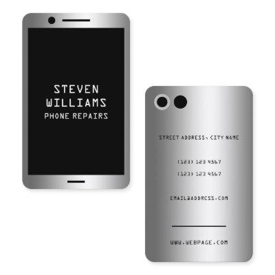Faux phone looks metallic