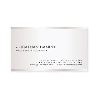 Faux Silver Modern Elegant Template Professional