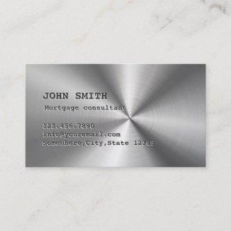 Faux Stainless Steel Mortgage Agent