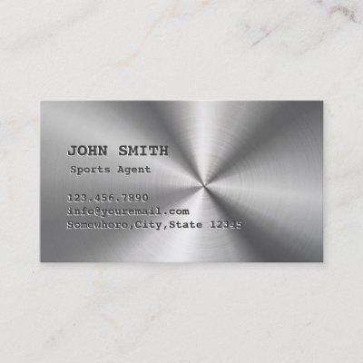 Faux Stainless Steel Sports Agent