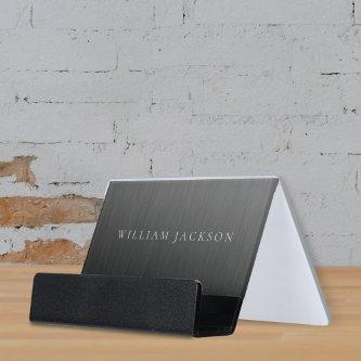 Faux Titanium Metal Pattern Desk  Holder