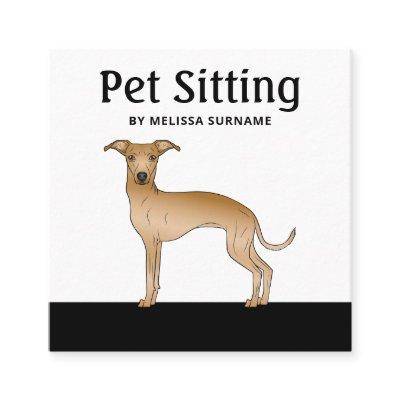 Fawn Italian Greyhound Dog - Pet Sitting Services Square