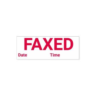 Faxed Self Inking Rubber Stamp
