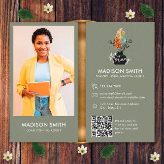 Feather Photo QR Code Notary Loan Signing Agent