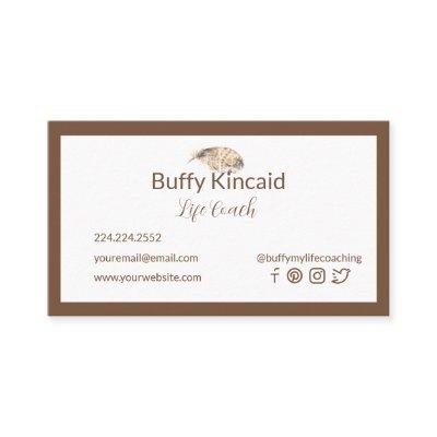 Feathered Friend Toffee Brown Personalized