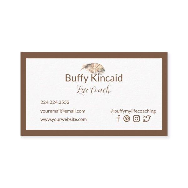 Feathered Friend Toffee Brown Personalized