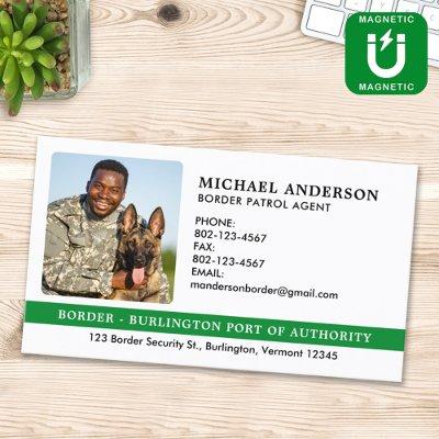 Federal Military Custom Photo Border Patrol Agent  Magnet