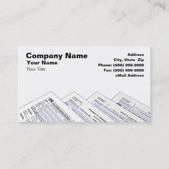 Federal Tax Forms on White Background