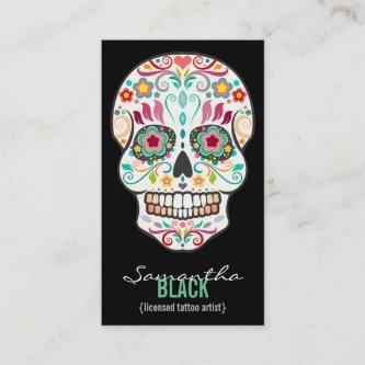 Feliz Muertos - Custom Sugar Skull Vertical Card