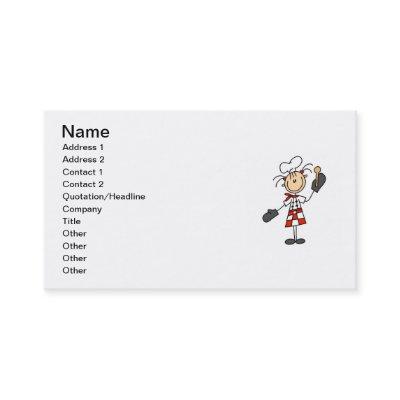 Female Chef With Mitts and Wooden Spoon